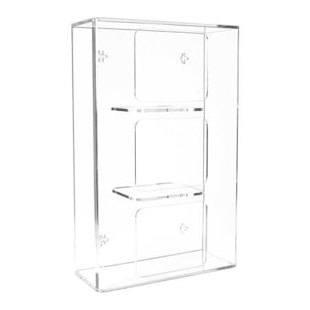 Trippnt TrippNT Triple Side Loading Acrylic Glove Box Holder, 10"W x 4"D x 16"H 50826